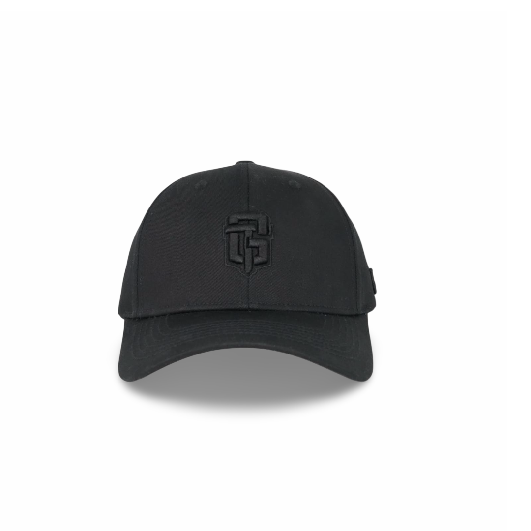 ValienteCaps GT Black baseball cap with adjustable strap and curved brim, casual hat for everyday wear.