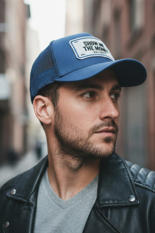 
                  
                    "Show Me The Money Trucker Hat-Hustle Hard, Shine Bright
                  
                