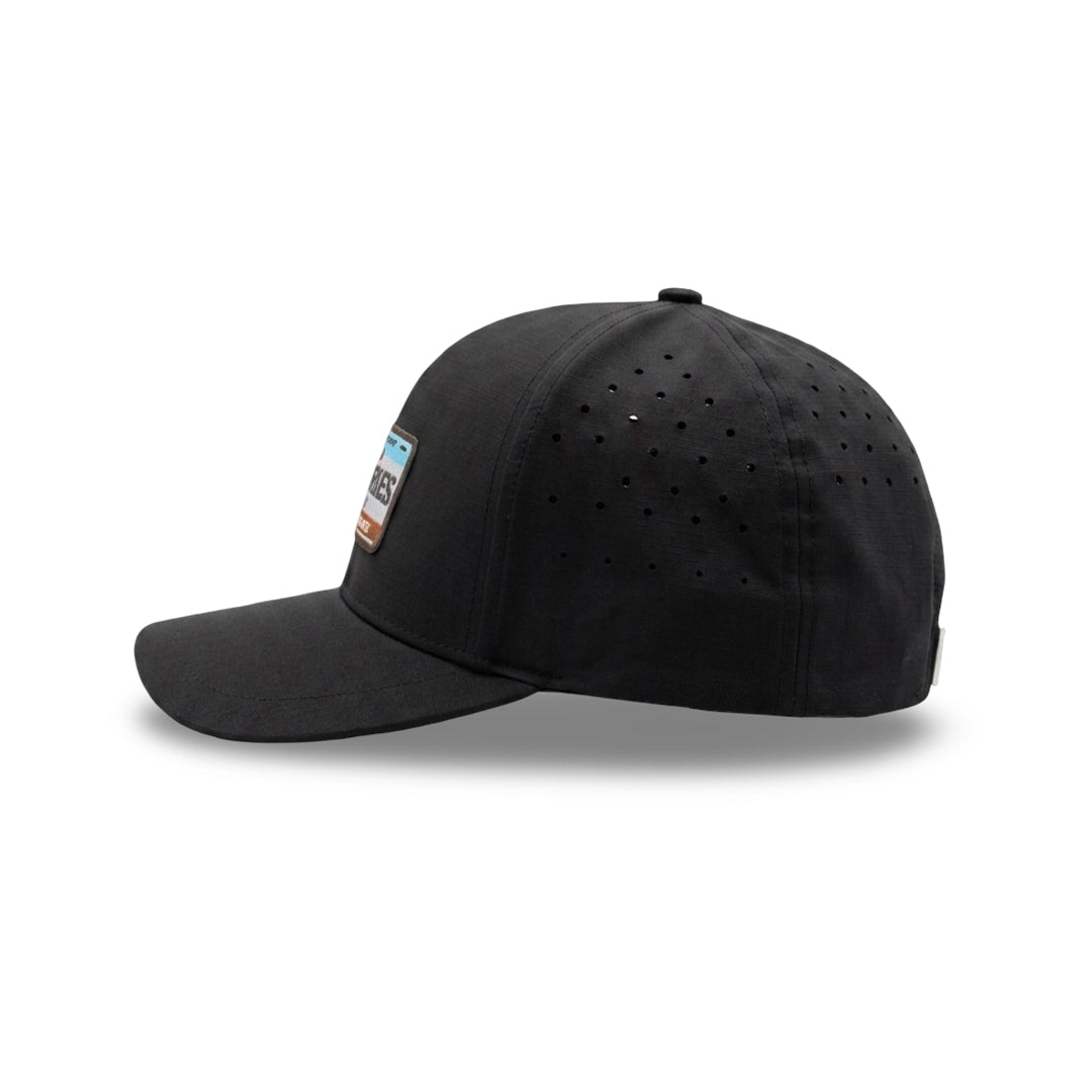 
                  
                    ValienteCaps Los Angeles Pro baseball cap in black with LA logo, adjustable strap, and embroidered details.
                  
                
