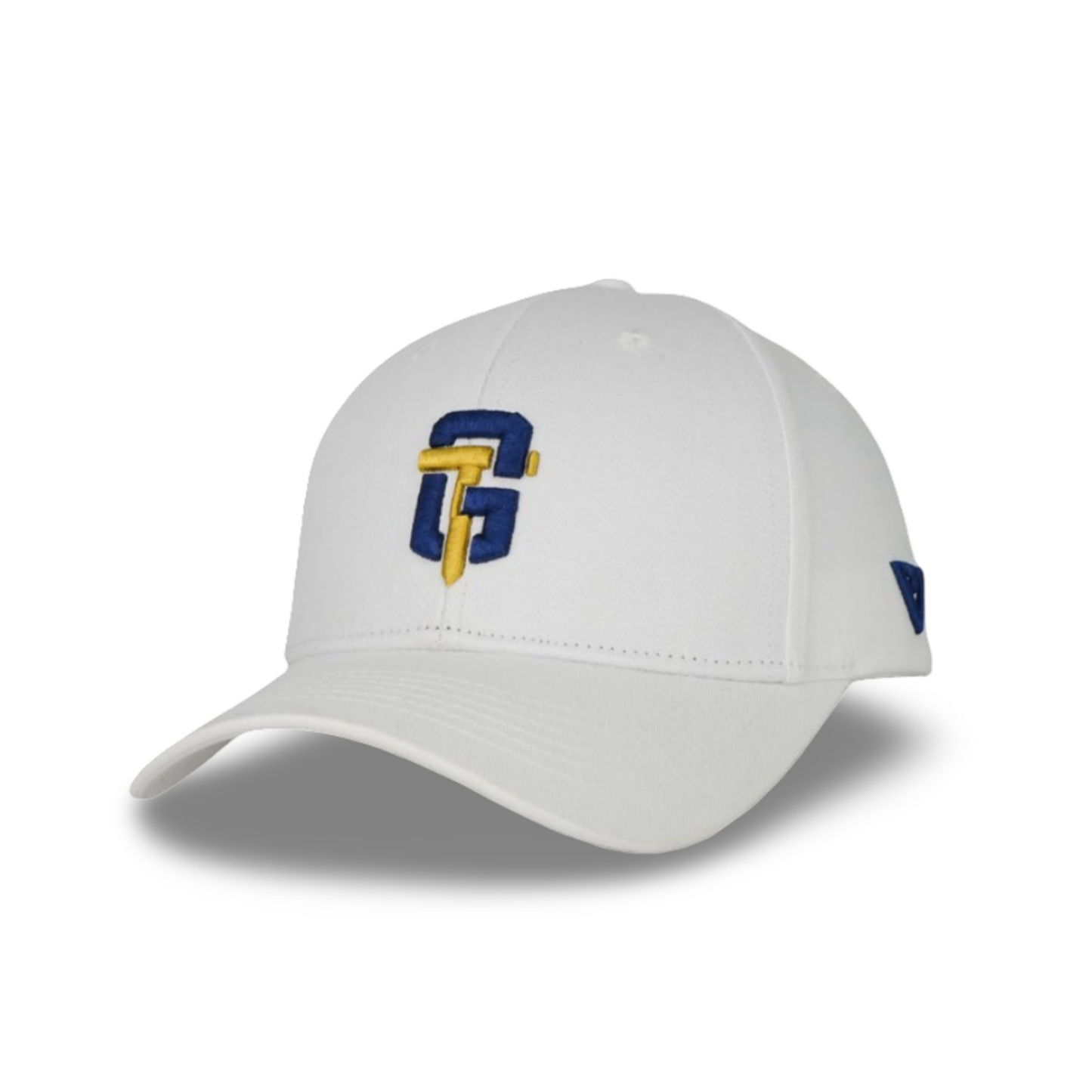ValienteCaps white baseball cap with adjustable strap and embroidered front logo, casual headwear for men and women.