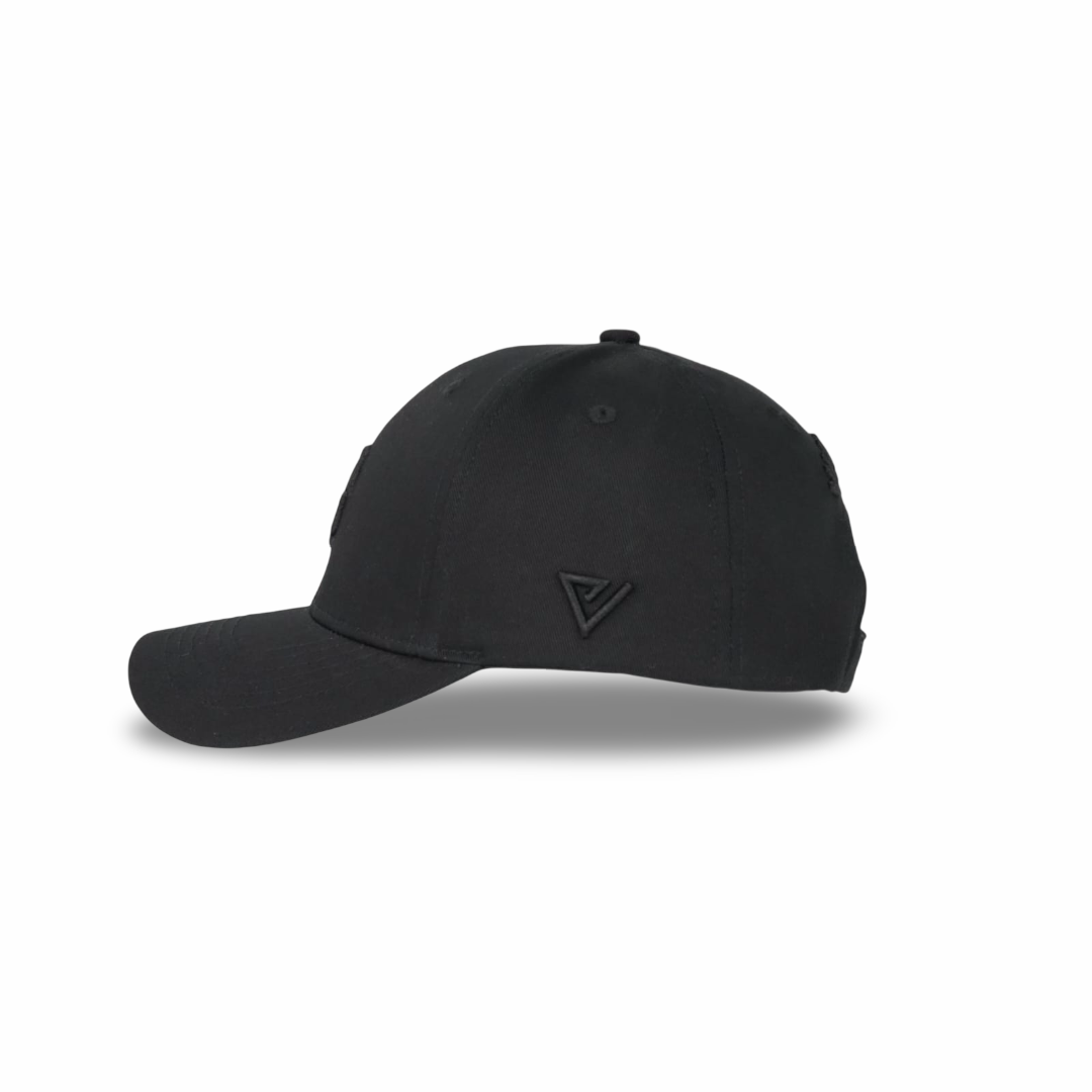 
                  
                    Black GT baseball cap by valientecaps featuring a curved brim and adjustable strap, displayed on a neutral background.
                  
                