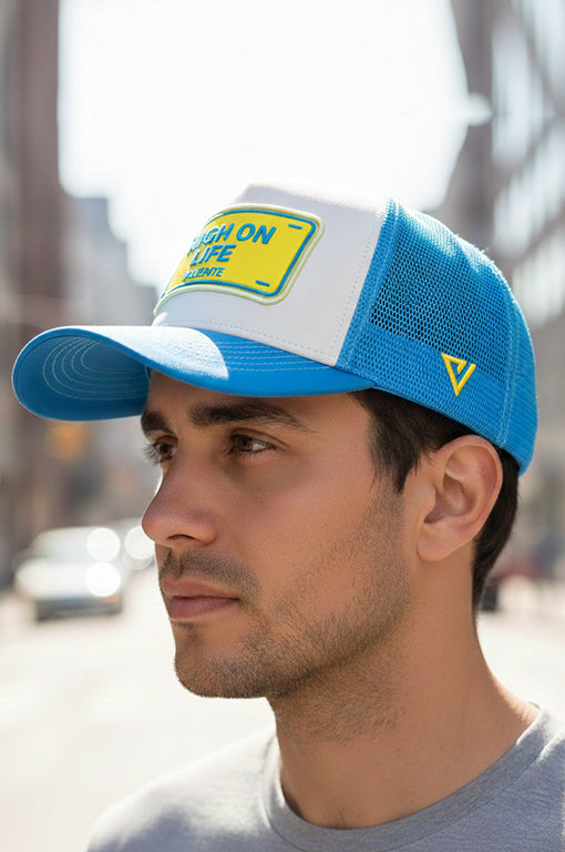 
                  
                    "High on Life" Trucker Hat Premium Rubber Logo
                  
                