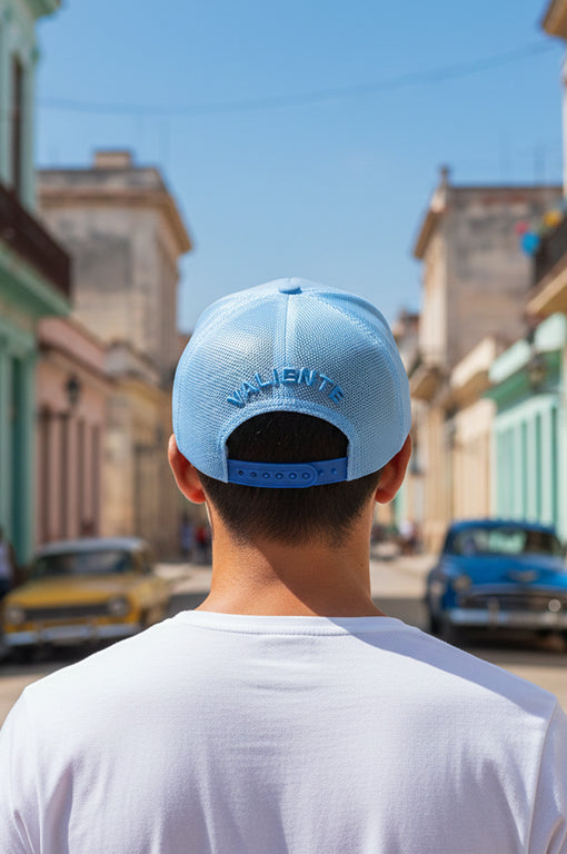 
                  
                    "Keep Breathing" Trucker Hat Premium Rubber Logo
                  
                