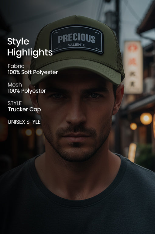 
                  
                    "Precious" Trucker Hat — Shine Bright, Make Your Mark
                  
                