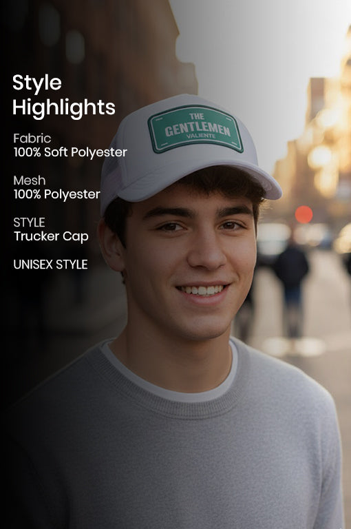 
                  
                    "The Gentleman" Trucker Cap — Elegance Meets Confidence !!
                  
                