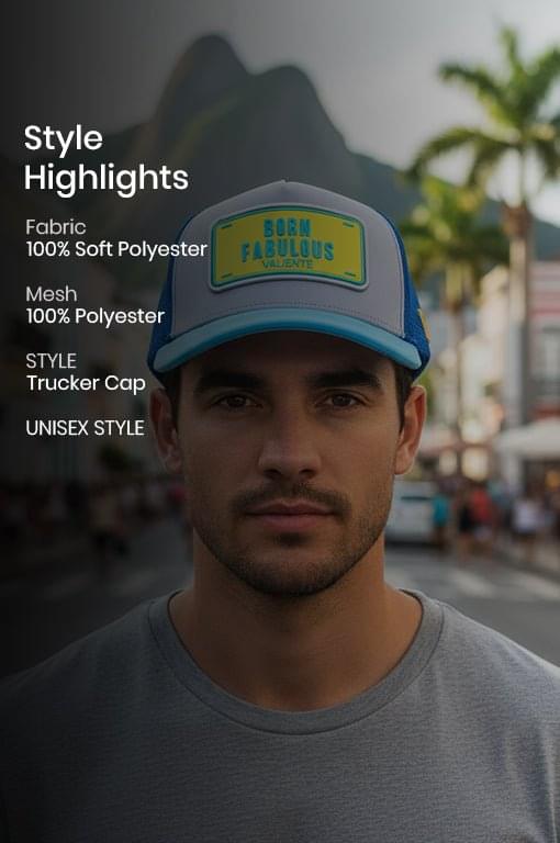 
                  
                    "Born Fabulous" Trucker Hat - Confidence is Your Crown - valientecaps
                  
                
