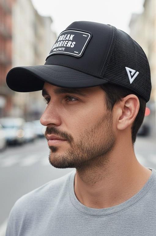 
                  
                    "Break Barriers" Trucker Hat — Smash Limits, Rise Higher - valientecaps
                  
                