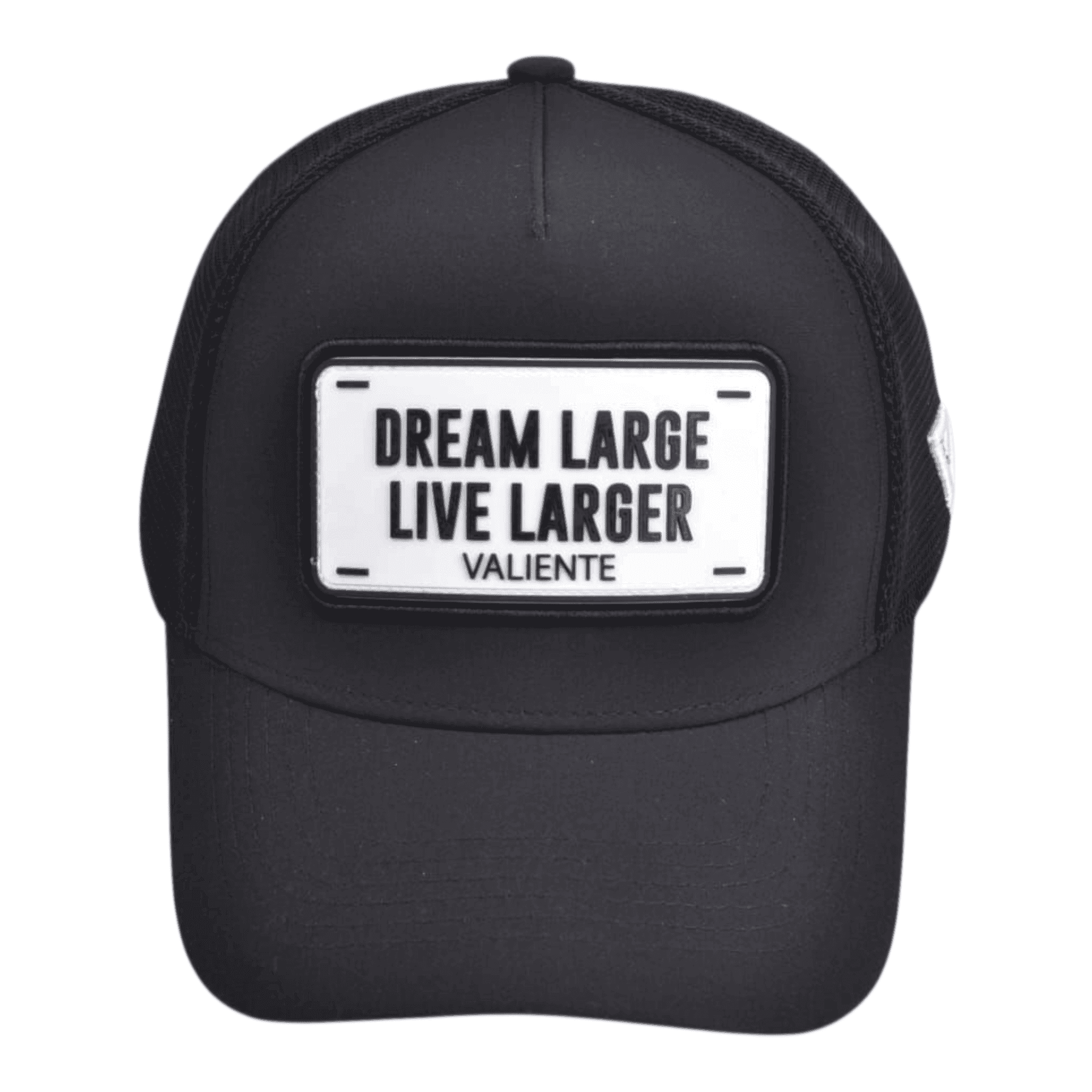 "Dream Large, Live Larger" Trucker Hat — Chase Big, Live Bold - valientecaps