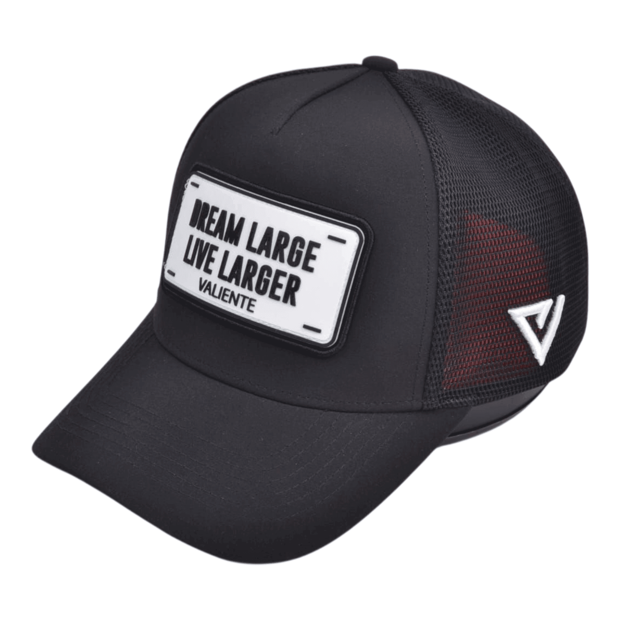 "Dream Large, Live Larger" Trucker Hat — Chase Big, Live Bold - valientecaps