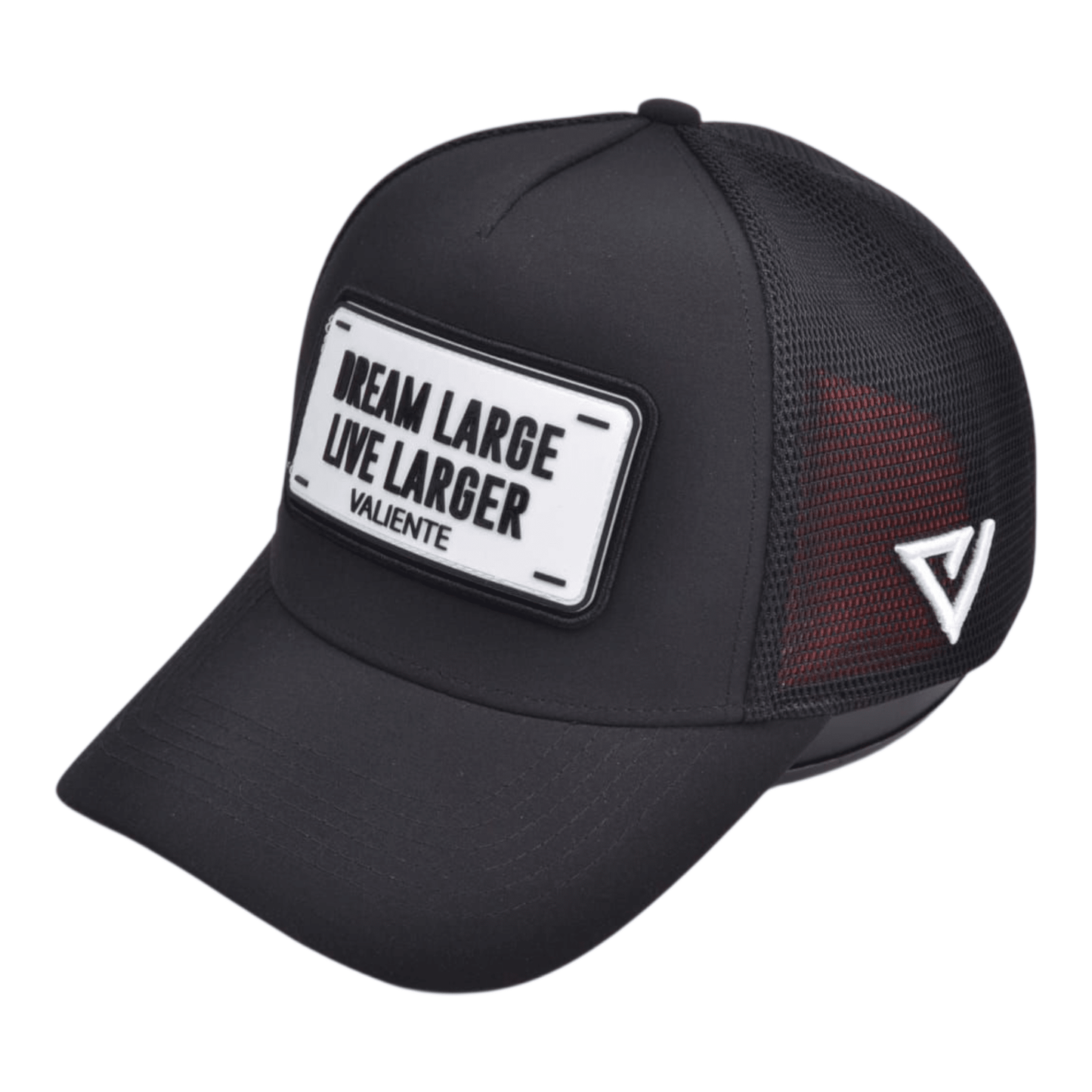 "Dream Large, Live Larger" Trucker Hat — Chase Big, Live Bold - valientecaps