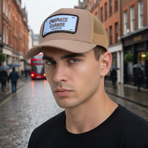 "Embrace Change" Trucker Hat — Evolve and Thrive - valientecaps