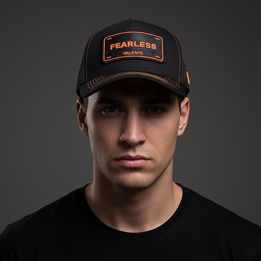 "Fearless" Trucker Hat — Conquer Without Fear - valientecaps