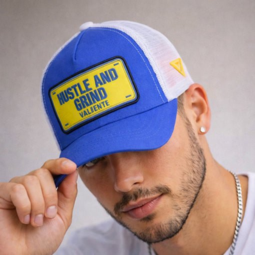 "Hustle and Grind" Trucker Hat — No Excuses, Just Results - valientecaps