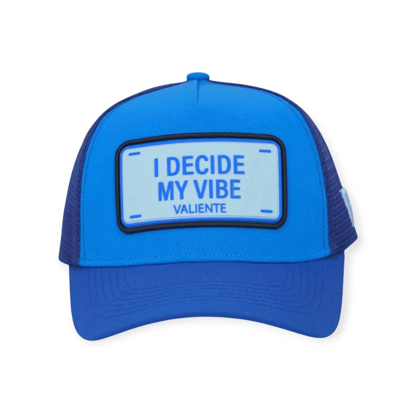 
                  
                    "I Decide My Vibe" Trucker Hat Premium Rubber Logo - valientecaps
                  
                