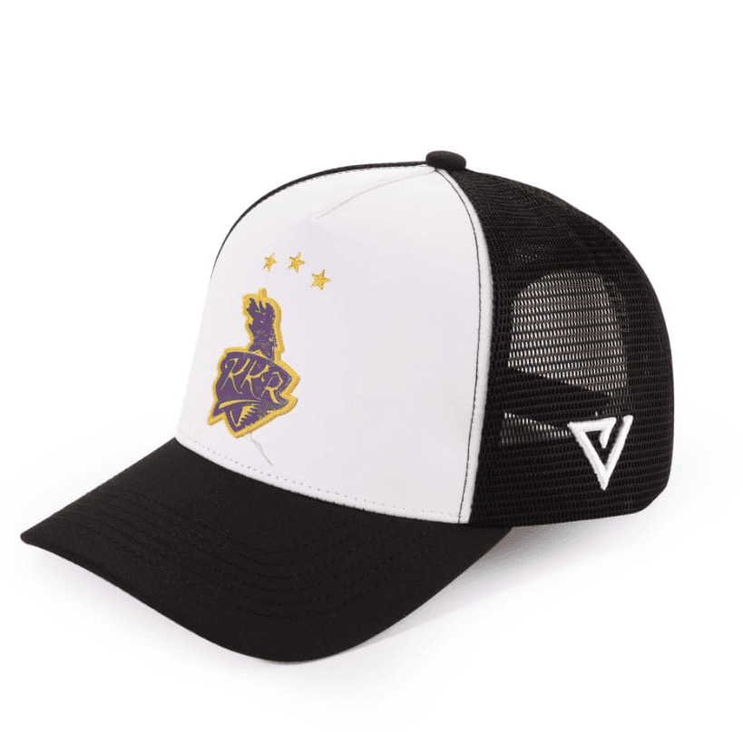 KKR Classic Trucker Black/White Rubber Logo - valientecaps
