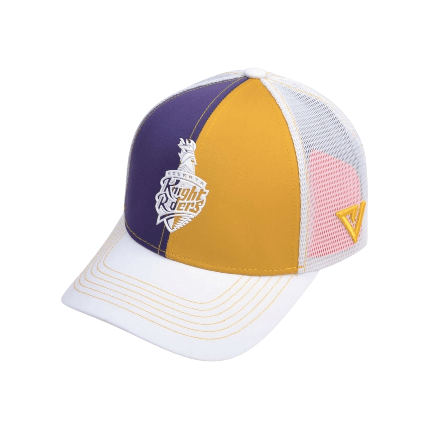KKR Dual Tone Premium Silicon Logo - Purple / Golden - valientecaps