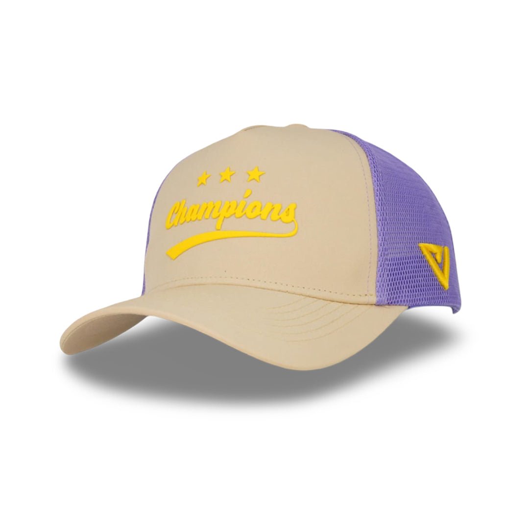 KKR Exclusive Champion Silicon Logo Trucker Cap - valientecaps