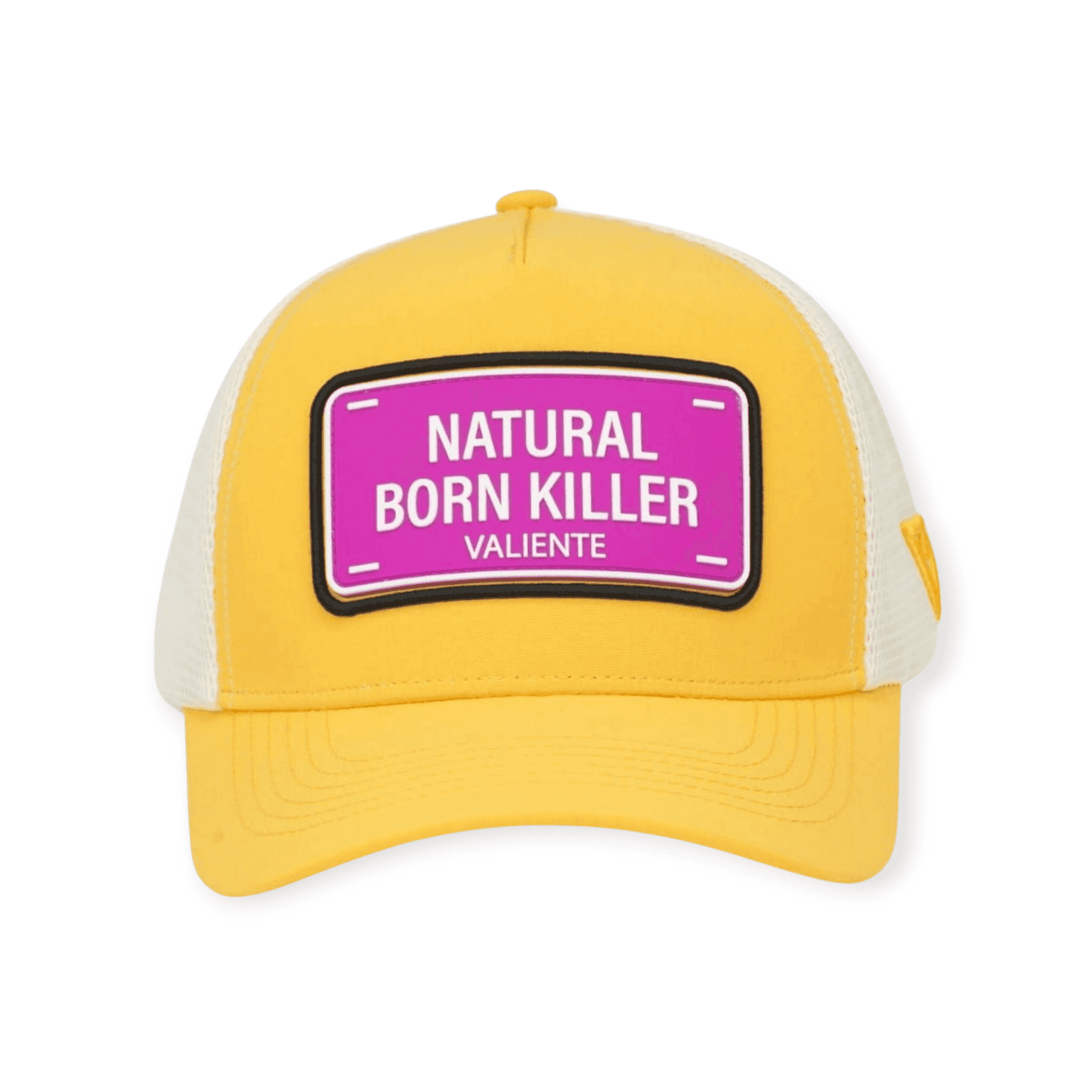 
                  
                    "Natural Born Killer" Trucker Hat Premium Rubber Logo - valientecaps
                  
                