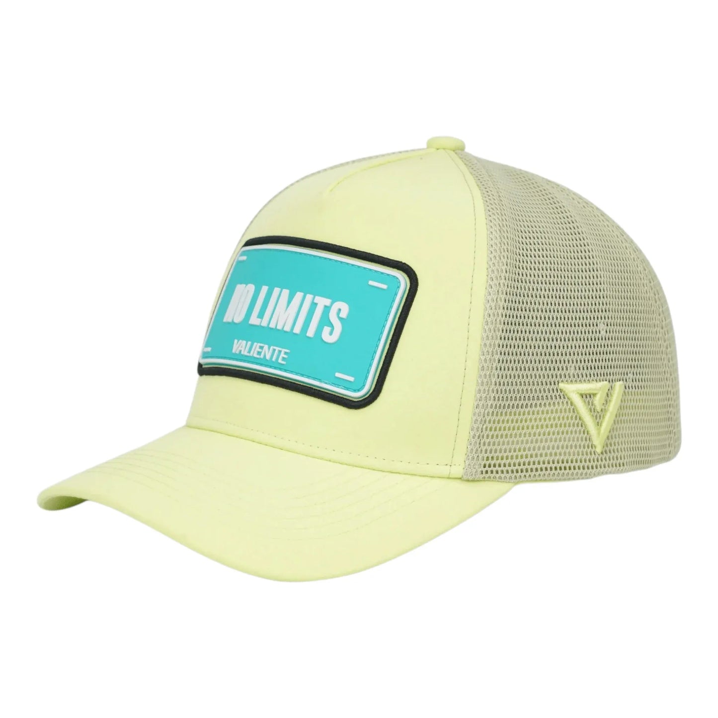 
                  
                    "No Limit" Trucker Hat Premium Rubber Logo - valientecaps
                  
                