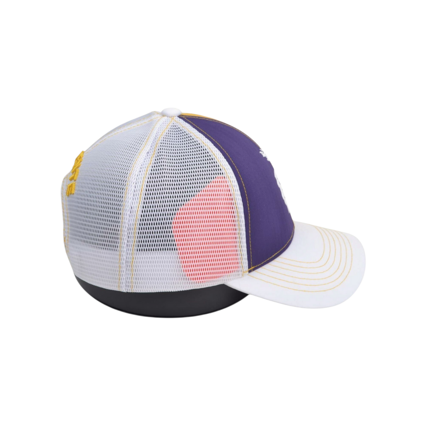 
                  
                    ValienteCaps KKR dual tone premium silicon logo in purple and gold, featuring a sleek design on a flexible silicone surface.
                  
                