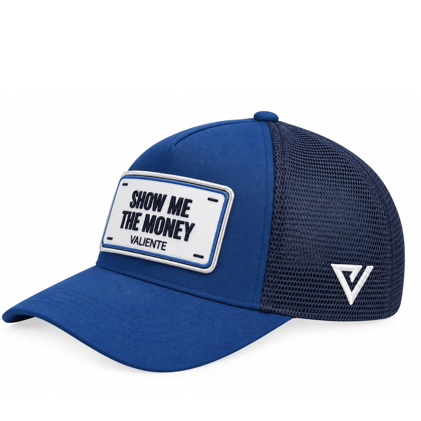 "Show Me The Money Trucker Hat-Hustle Hard, Shine Bright - valientecaps