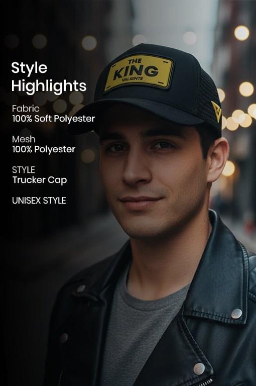 
                  
                    "The King" Trucker Hat — Rule Your Realm - valientecaps
                  
                