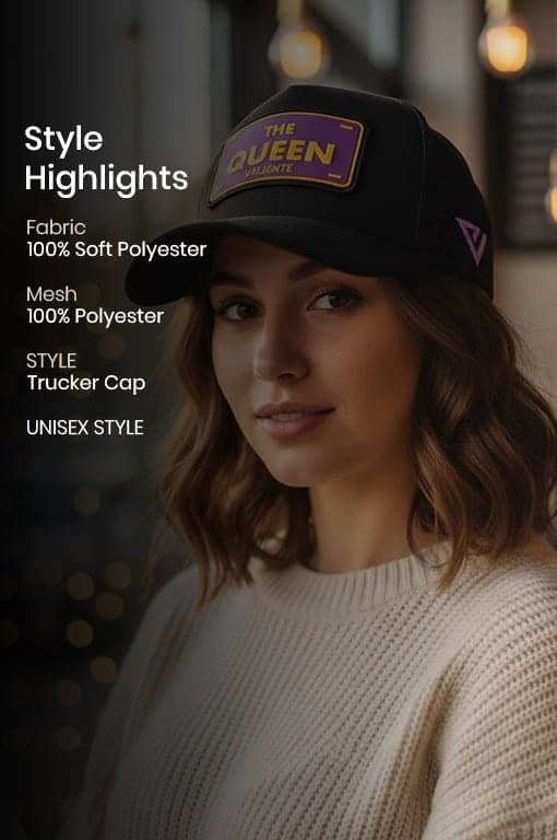 
                  
                    "The Queen" Trucker Hat - Reign with Grace - valientecaps
                  
                