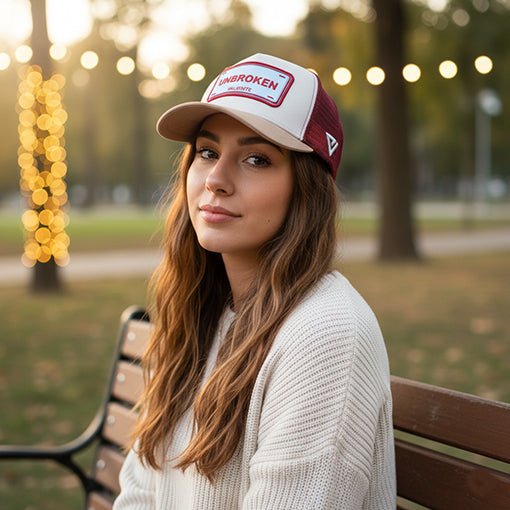 "Unbroken" Trucker Cap Strength That Never Fades - valientecaps